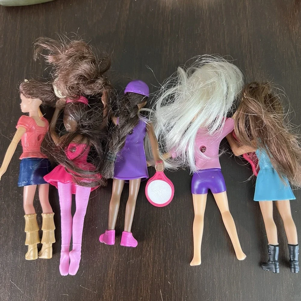 Barbie McDonalds Happy Meal 6pc Mini Doll Figure Lot. 1-2014 & 5-2019 - 5